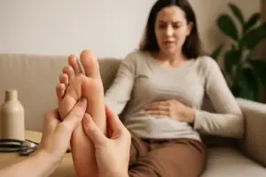 Riflessologia plantare e benessere psicofisico: come agisce davvero sui disturbi digestivi