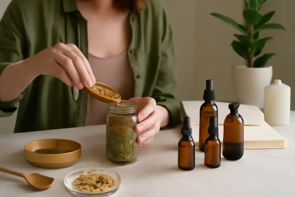 Pratiche di autoproduzione di rimedi naturali: ricette semplici che personalizzano la tua routine olistica